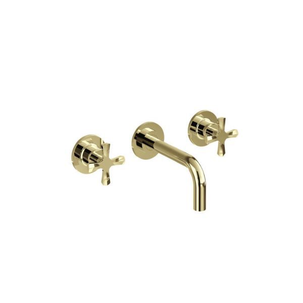 Смеситель настенный для раковины Burlington Riviera RS GOLD на 3 отверстия, цвет золото